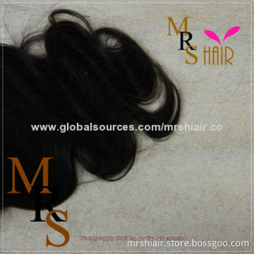 12-inch Natural Black New Body Wave Human Hair Weaving